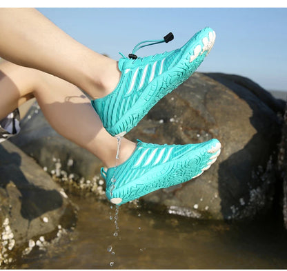 New Arrival Water Shoes Qiuck-Dry Aqua Shoes Men Women Outdoor Beach Swimming Wading Breathable Five-Finger Sneakers Size 35-46