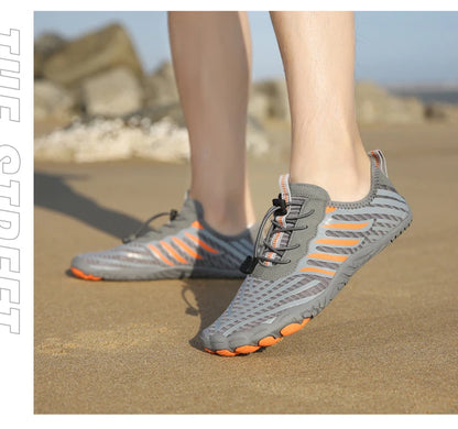 New Arrival Water Shoes Qiuck-Dry Aqua Shoes Men Women Outdoor Beach Swimming Wading Breathable Five-Finger Sneakers Size 35-46