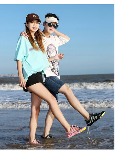 New Arrival Water Shoes Qiuck-Dry Aqua Shoes Men Women Outdoor Beach Swimming Wading Breathable Five-Finger Sneakers Size 35-46