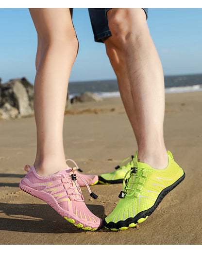 New Arrival Water Shoes Qiuck-Dry Aqua Shoes Men Women Outdoor Beach Swimming Wading Breathable Five-Finger Sneakers Size 35-46